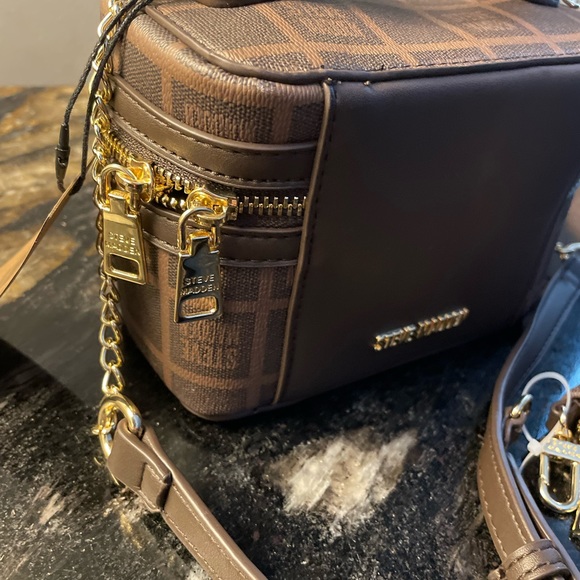 Steve Madden Brown Bdeb Logo Handbag - Picture 2 of 7